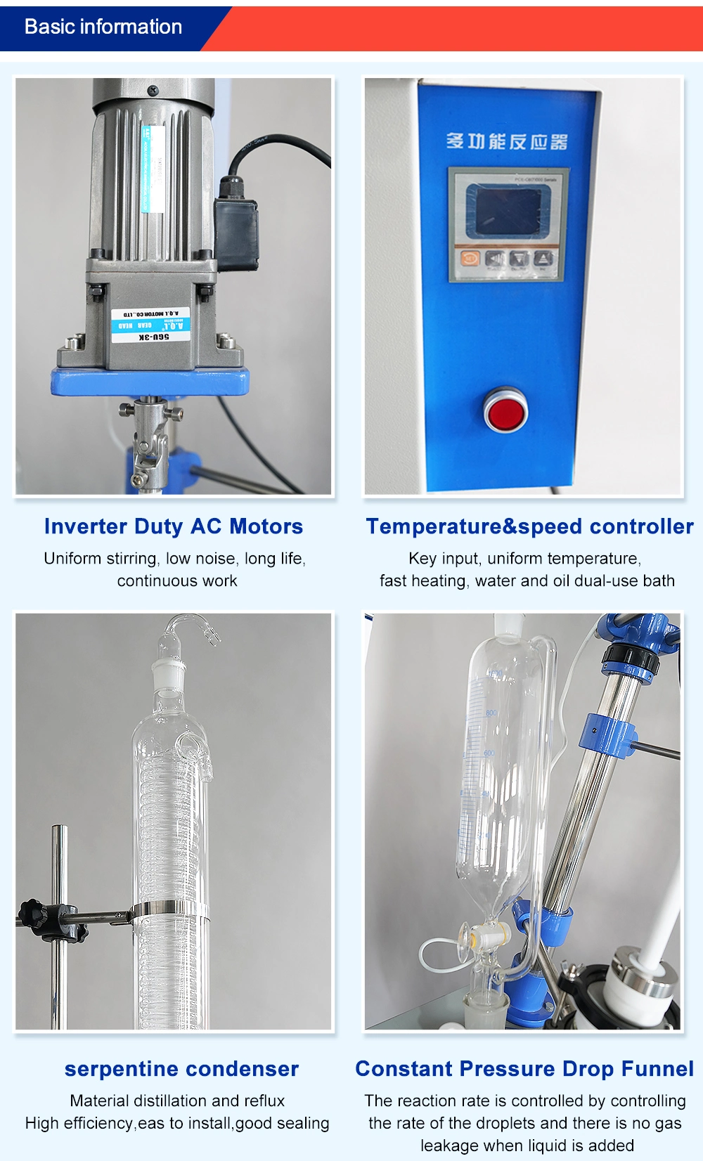 Fixed Bed Small Single Layer Glass Reactor for Chemistry