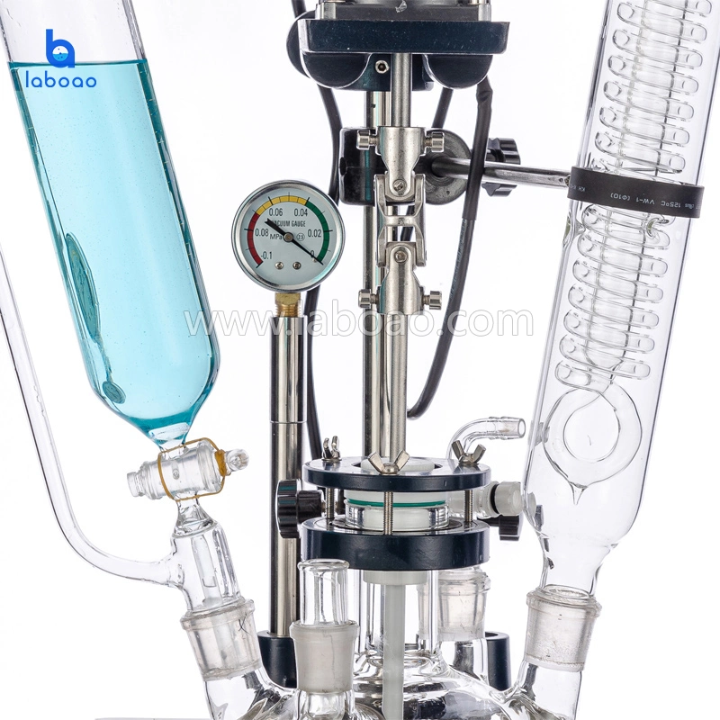 1L-200L Lab Chemical Vacuum Single Layer Glass Reactor Manufacturer in China